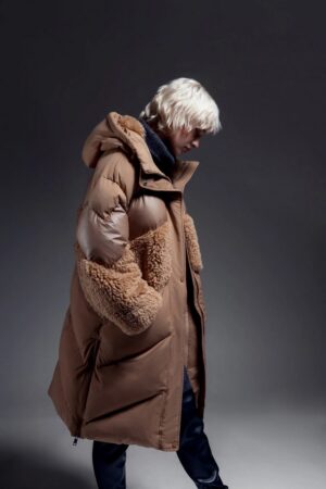Γυναικείο Hooded Coat Μπουφάν-Caramel