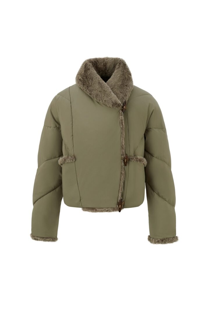 Γυναικείο Puffa Jacket Μπουφάν-Χακί - Image 2