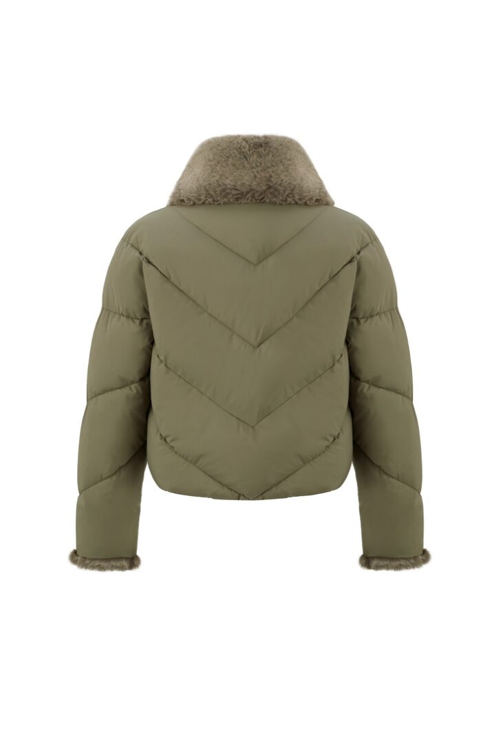 Γυναικείο Puffa Jacket Μπουφάν-Χακί - Image 3