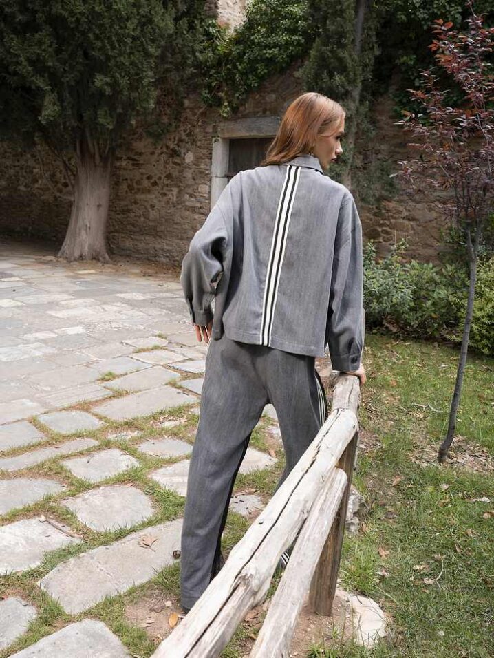 Γυναικείο Jacket/Σακάκι-Γκρί - Image 3
