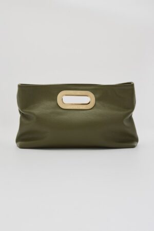 Γυναικεία Δερμ.Τσάντα Clutch Got Her-Χακί