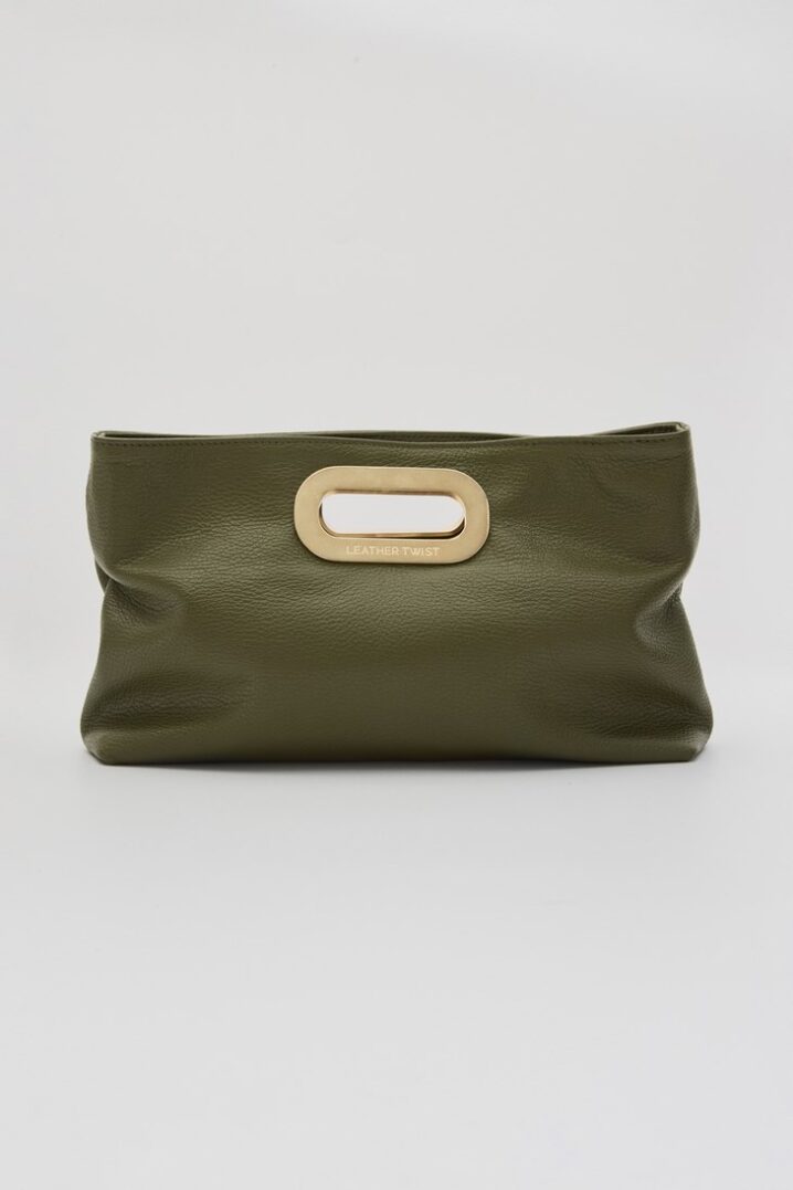 Γυναικεία Δερμ.Τσάντα Clutch Got Her-Χακί