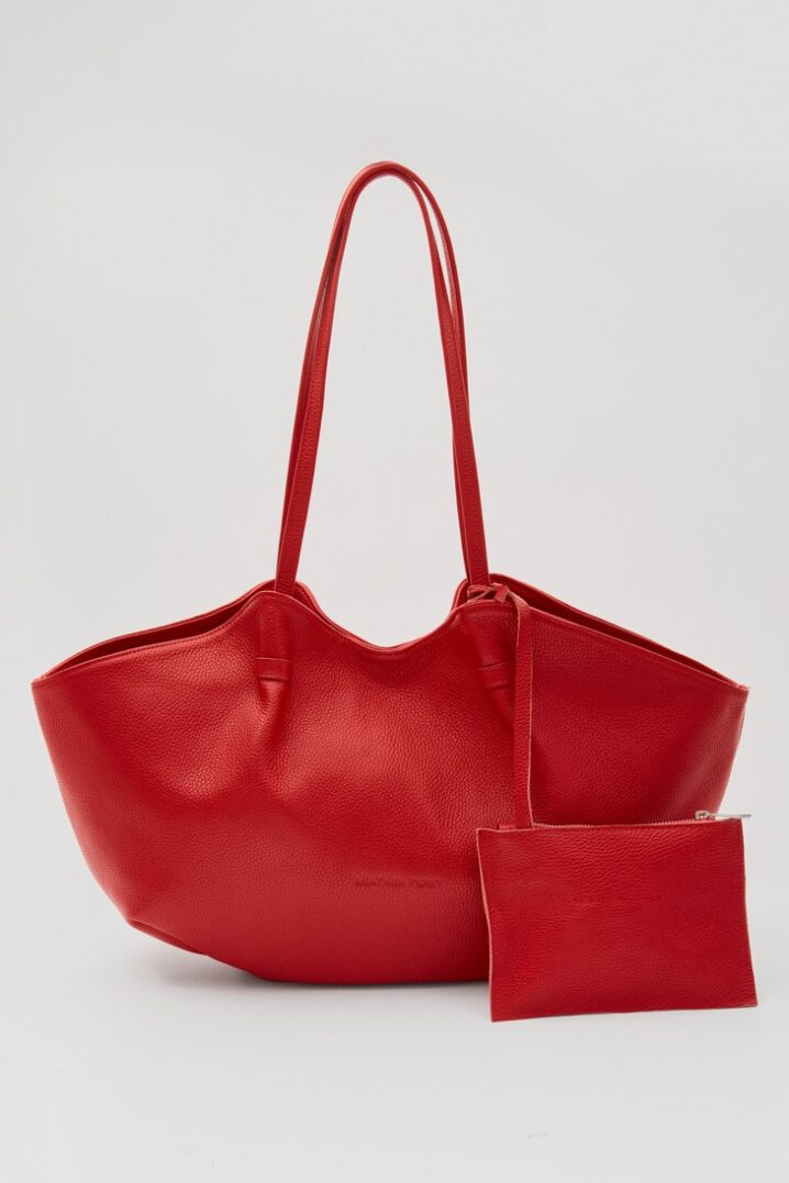Γυναικεία Δερμ. Shopper Τσάντα Blush-Κόκκινο - Image 4