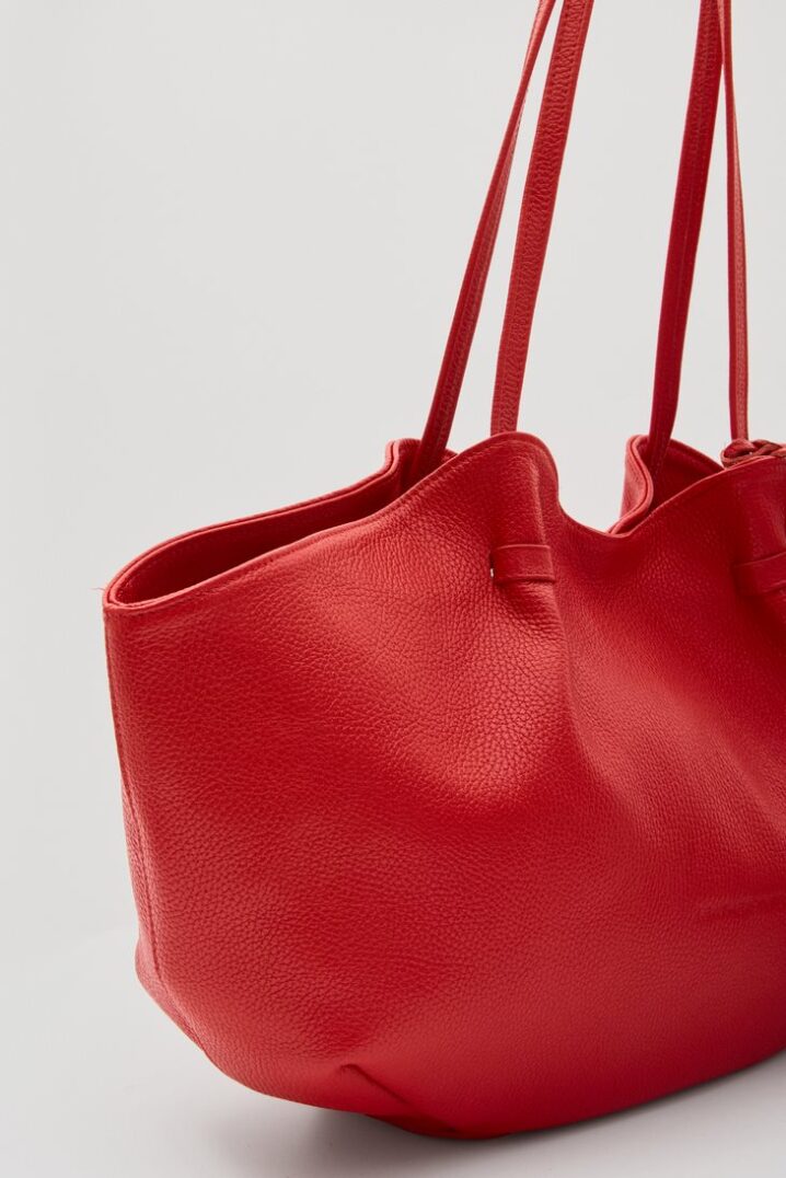 Γυναικεία Δερμ. Shopper Τσάντα Blush-Κόκκινο - Image 5