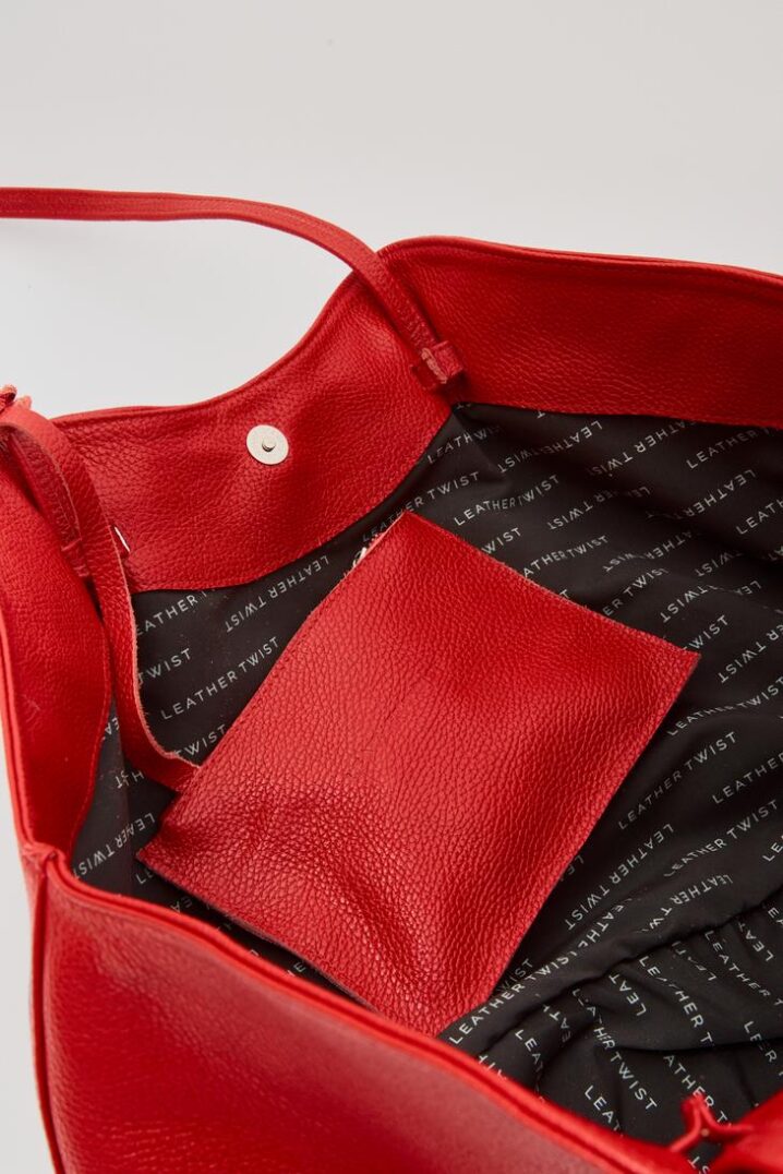 Γυναικεία Δερμ. Shopper Τσάντα Blush-Κόκκινο - Image 6