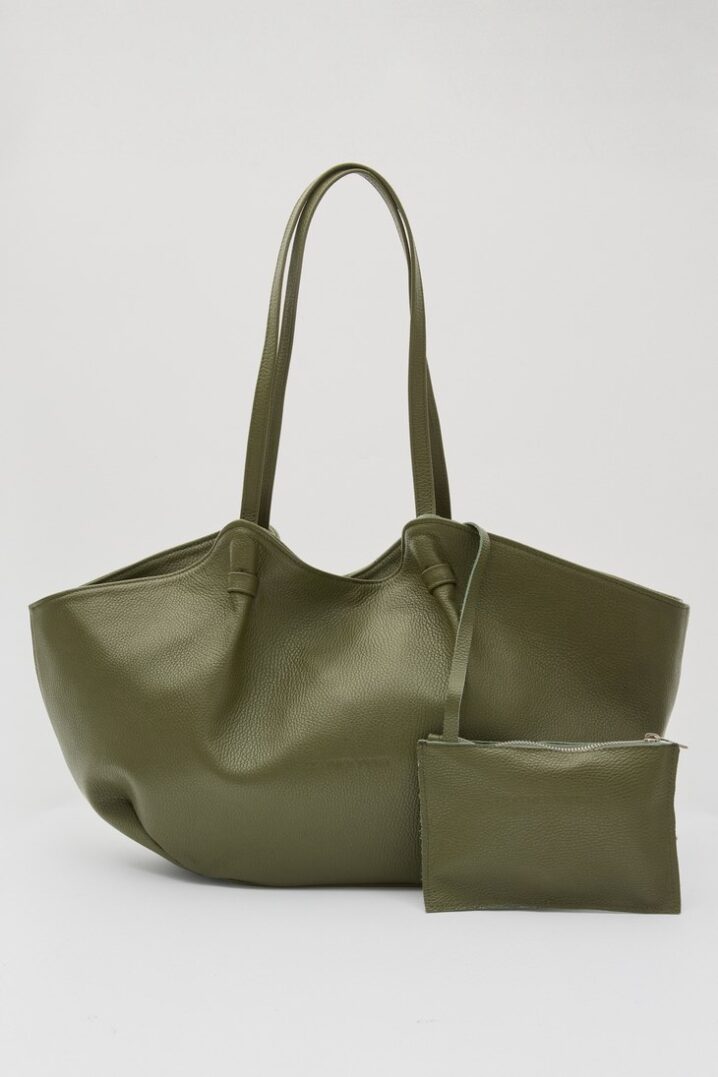 Γυναικεία Δερμ. Shopper Τσάντα Blush-Χακί - Image 2