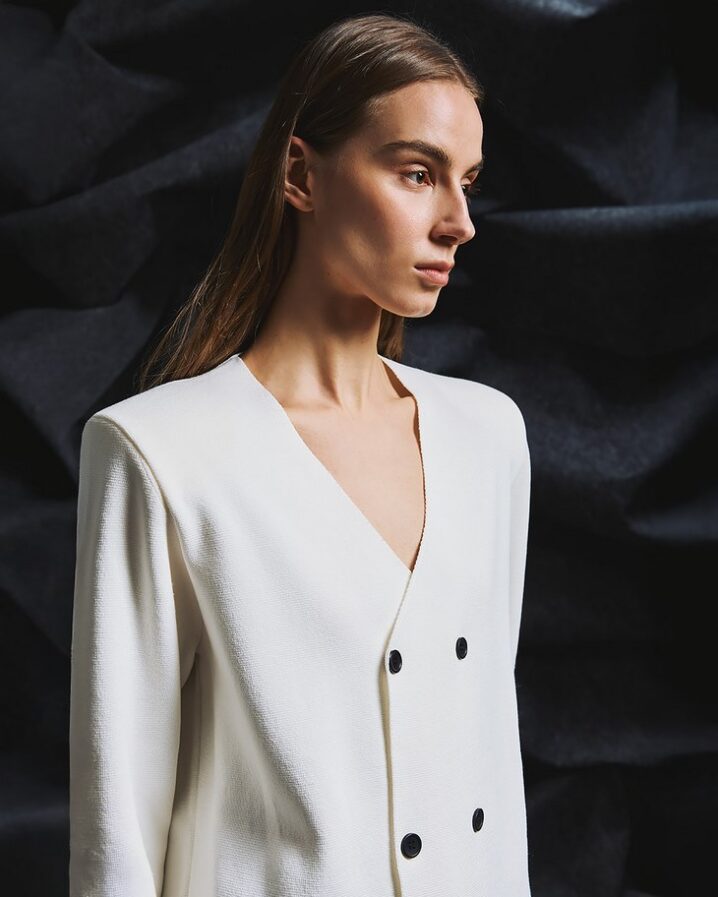 Γυναικεία Across Buttoned Knit Ζακέτα-Λευκό - Image 2