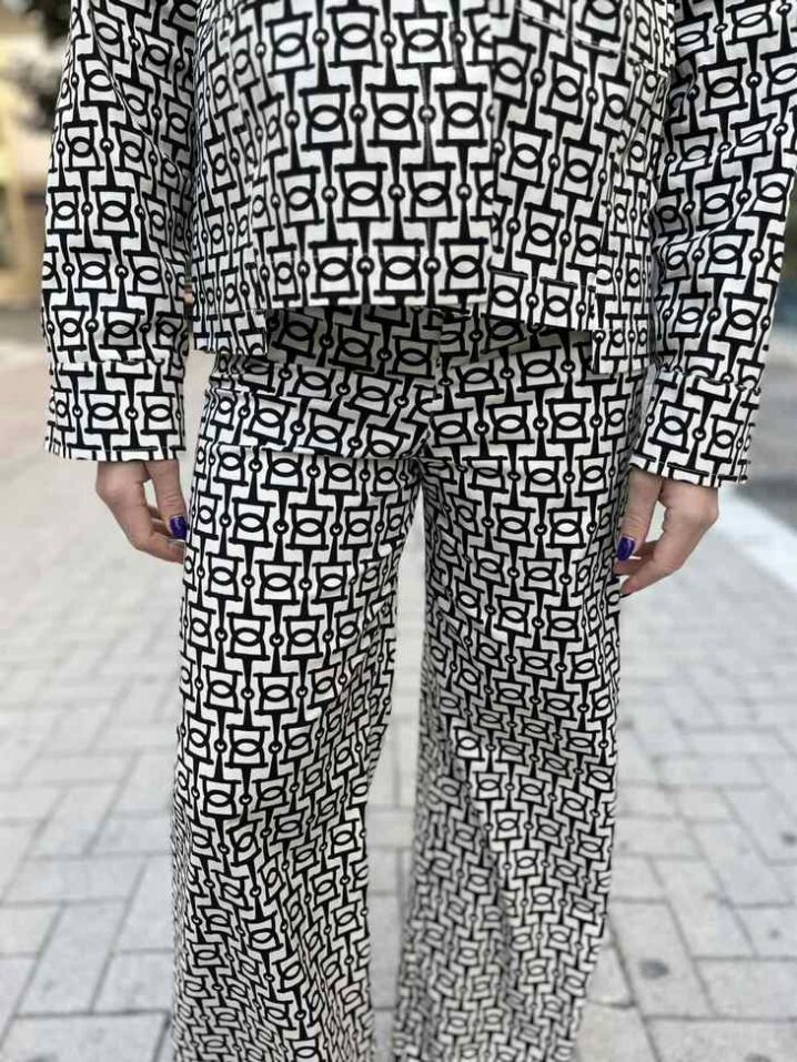 Γυναικείο Σακάκι/Jacket-Ασπρόμαυρο - Image 4