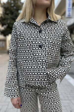 Γυναικείο Σακάκι/Jacket-Ασπρόμαυρο