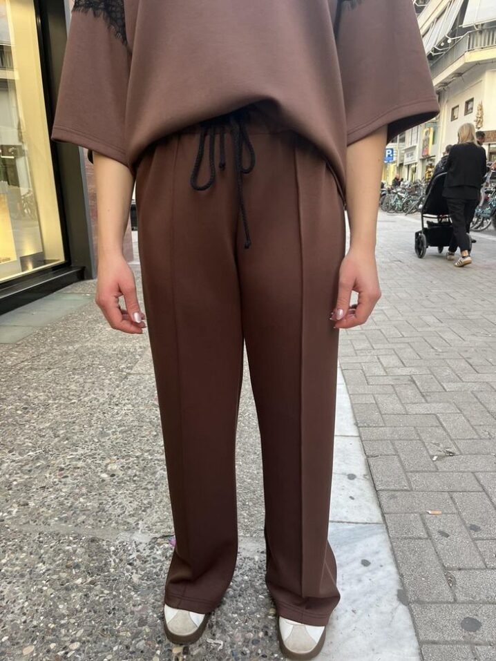 Γυναικείο Sweatpants Παντελόνι-Καφέ - Image 2
