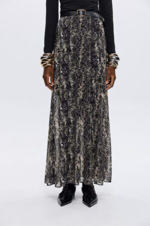 Γυναικεία Cambell Snake Print Φούστα-Μπέζ