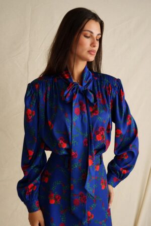 Γυναικείο Electric Affair Vintage Πουκάμισο-Μπλέ