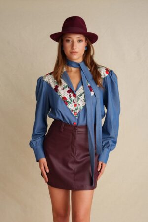 Γυναικείο Red Affair Vintage Πουκάμισο-Denim Blue