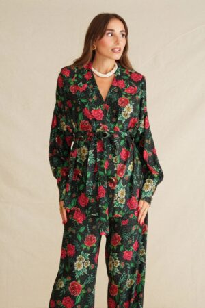 Hellena’s Garden Blazer Shirt-Floral