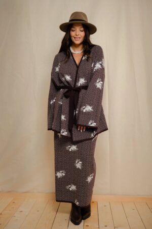 Γυναικεία Ηer Closet Knit Φούστα-Καφέ