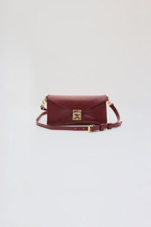 Γυναικεία Δερμ. Lockette Tσάντα-Mπορντό