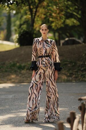 Γυναικείο Zebra Printed Σετ-Μαύρο