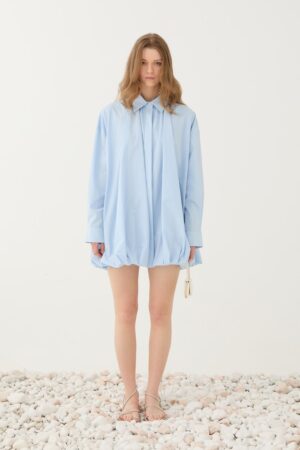 Γυναικεία Oversized Balloon Πουκαμίσα-Σιελ