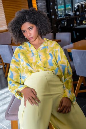 Γυναικείο Floral Leaf Print-Εμπριμέ