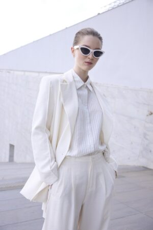 Γυναικείο Oversized Blazer-Εκρού