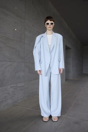 Γυναικείο Oversized Σακάκι-Σιελ