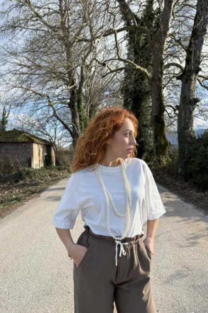 Γυναικεία Perla T-Shirt Μπλούζα-Λευκό