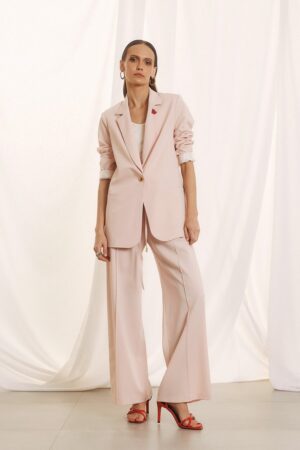 Γυναικείο Heart Σακάκι-Ροζ Παστέλ