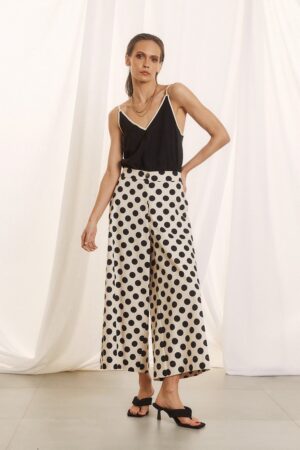 Γυναικεία Crop Dots Παντελόνα-Πουά