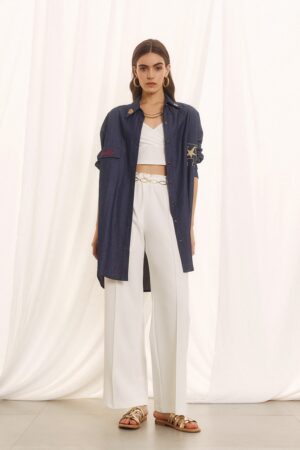 Γυναικεία Endless Jean Πουκαμίσα-Μπλε