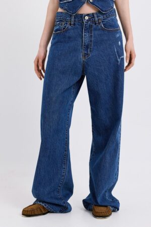 Γυναικείο Clea Straight Jean Παντελόνι-Μπλε