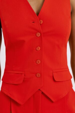 Γυναικείο Γιλέκο-Κόκκινο