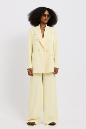 Γυναικείο Marisa Crepe Παντελόνι-Κίτρινο