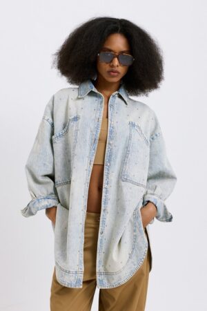 Γυναικείο Frida Denim Jacket-Light Blue