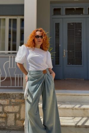 Γυναικείο Bloom Sleeve T Shirt-Λευκό