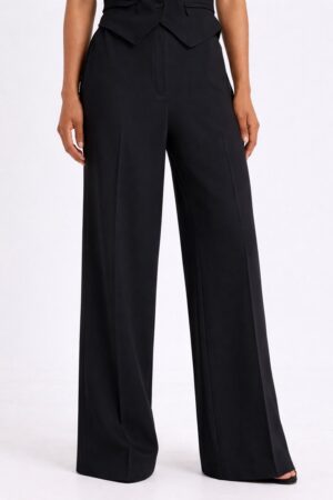 Γυναικεία Josie Crepe Παντελόνα-Μαύρο