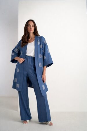 Γυναικεία Straightline Jean Παντελόνα-Μπλε