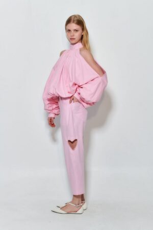 Γυναικείο Elli Παντελόνι-Ροζ