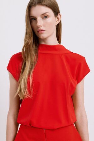 Γυναικείο Allure Back Bow Τοπ-Κόκκινο