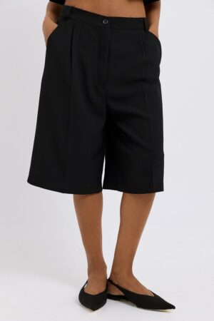 Γυναικείο Reba Crepe Σόρτς-Μαύρο