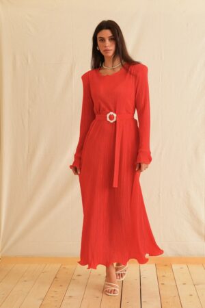 Γυναικείο Amore In Red Maxi Φόρεμα-Κόκκινο