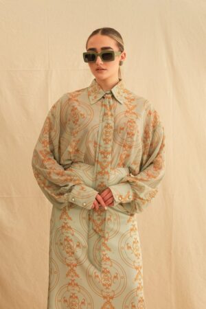 Γυναικείο Golden Mint Oversized Πουκάμισο-Mint