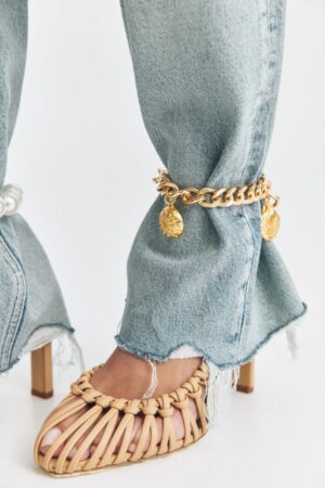 Γυναικεία Coralia Mini Αλυσίδα Ποδόγυρου-Χρυσό