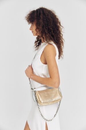 Γυναικεία Δερμ. Alter Ego Τσάντα-Χρυσό/Ασημί