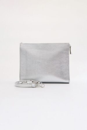 Γυναικεία Δερμ. Muse Mini Τσάντα-Ασημί