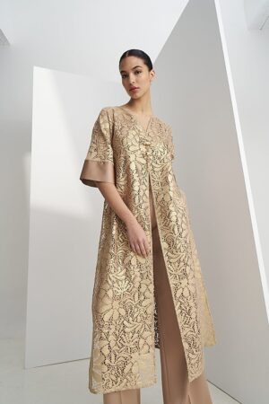 Γυναικεία Lace Τουνίκ-Xρυσό Nude