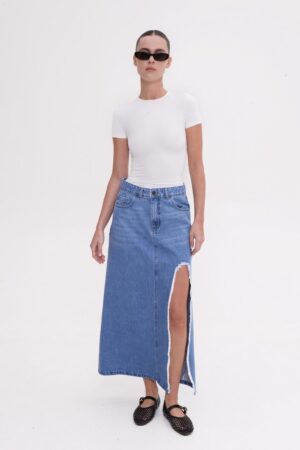 Γυναικεία Jean Φούστα Margot-Blue