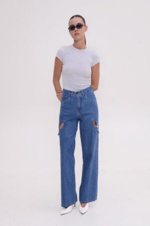 Γυναικείο Jean Παντελόνι Naya-Mid Blue