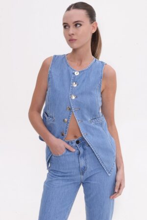 Γυναικείο Jean Vest Dorothy-Mid Blue