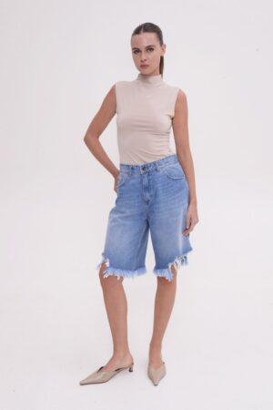 Γυναικεία Jean Βερμούδα Loraine- Light Blue