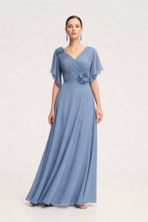 Γυναικείο Maxi Flower Details Φόρεμα-Σιελ